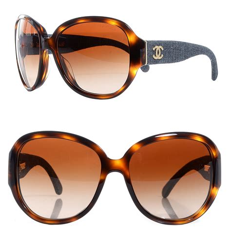 chanel sunglasses denim|Chanel sunglasses with clear sides.